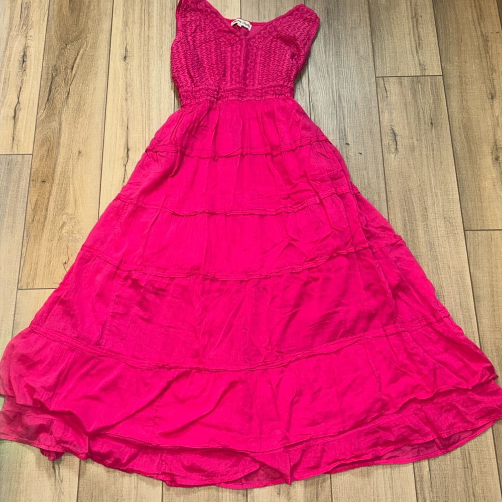 Jessica Taylor Tiered Dress Beachy Spring Resort Cruise Vacation Plus Size 3X